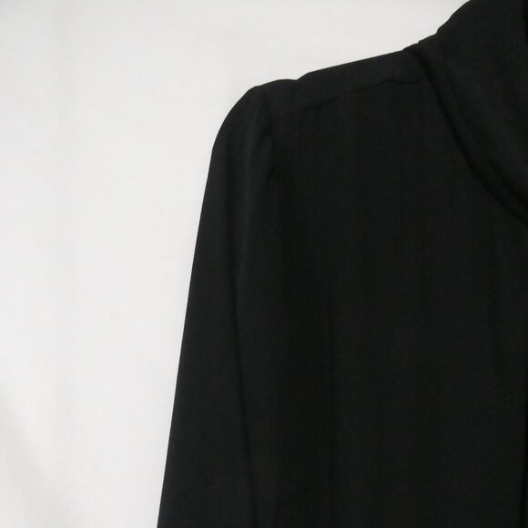 RACHEL - Rachel Roy | 2X | Elegant Black Blouse With Tie Detail - Picture 3 of 14